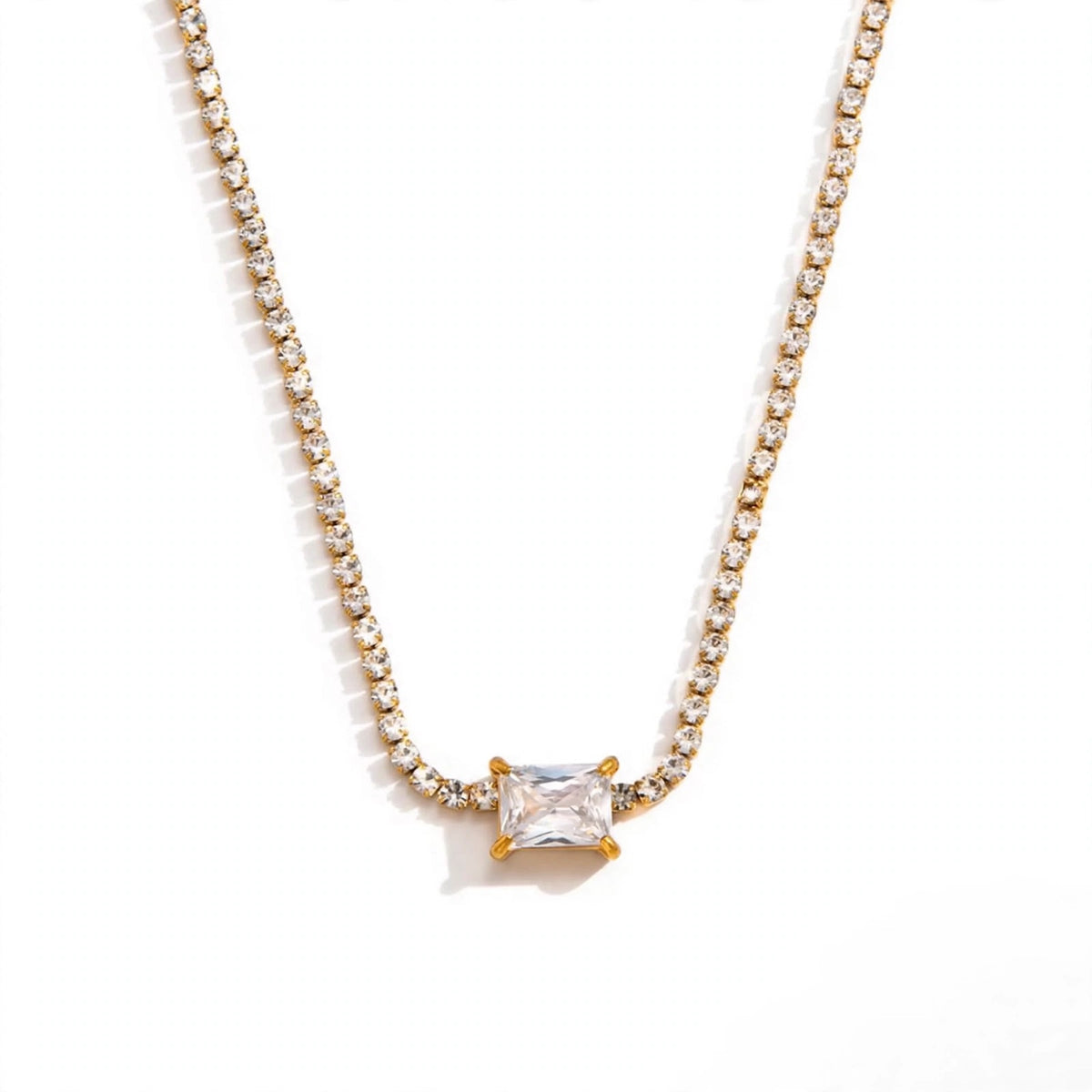 Love tennis necklace