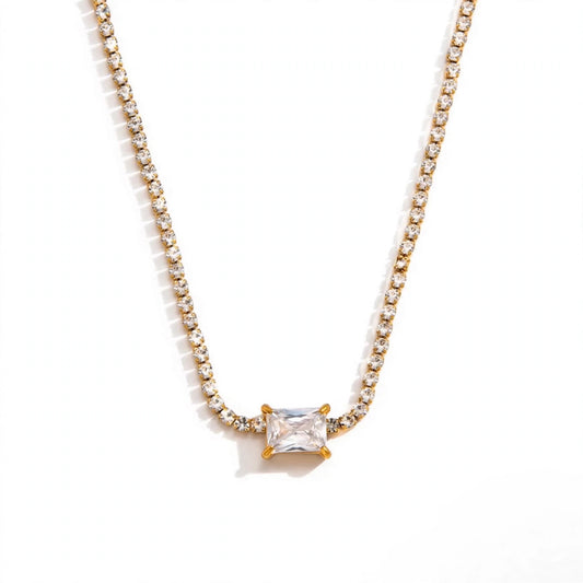 Love tennis necklace